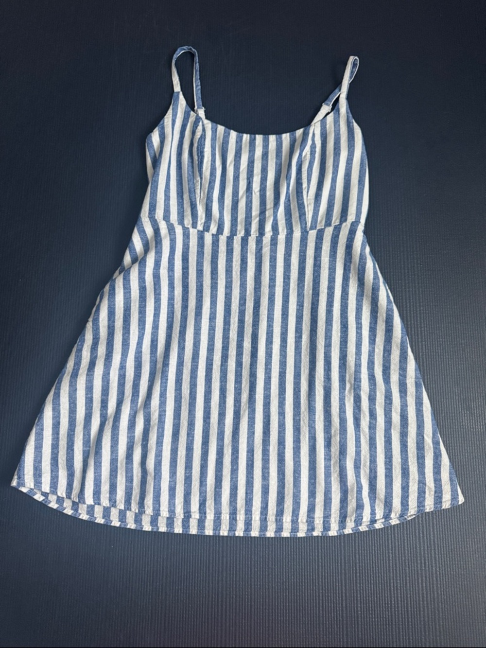 Old Navy Blue and White Striped Sundress, Large, Excellent Condition